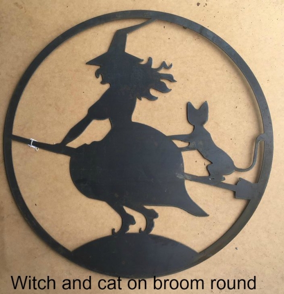 war witch on a broom art